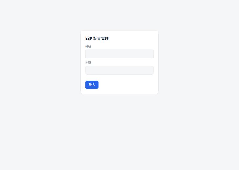 登入頁面:帳號與密碼欄位